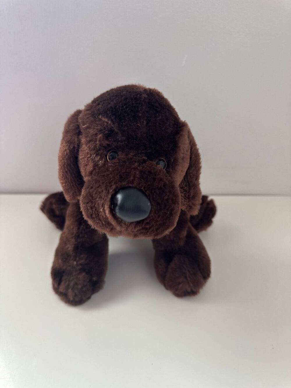Vintage Webkinz Chocolate Lab Dog Plush with No Tag, Ganz Plush (9 inch)